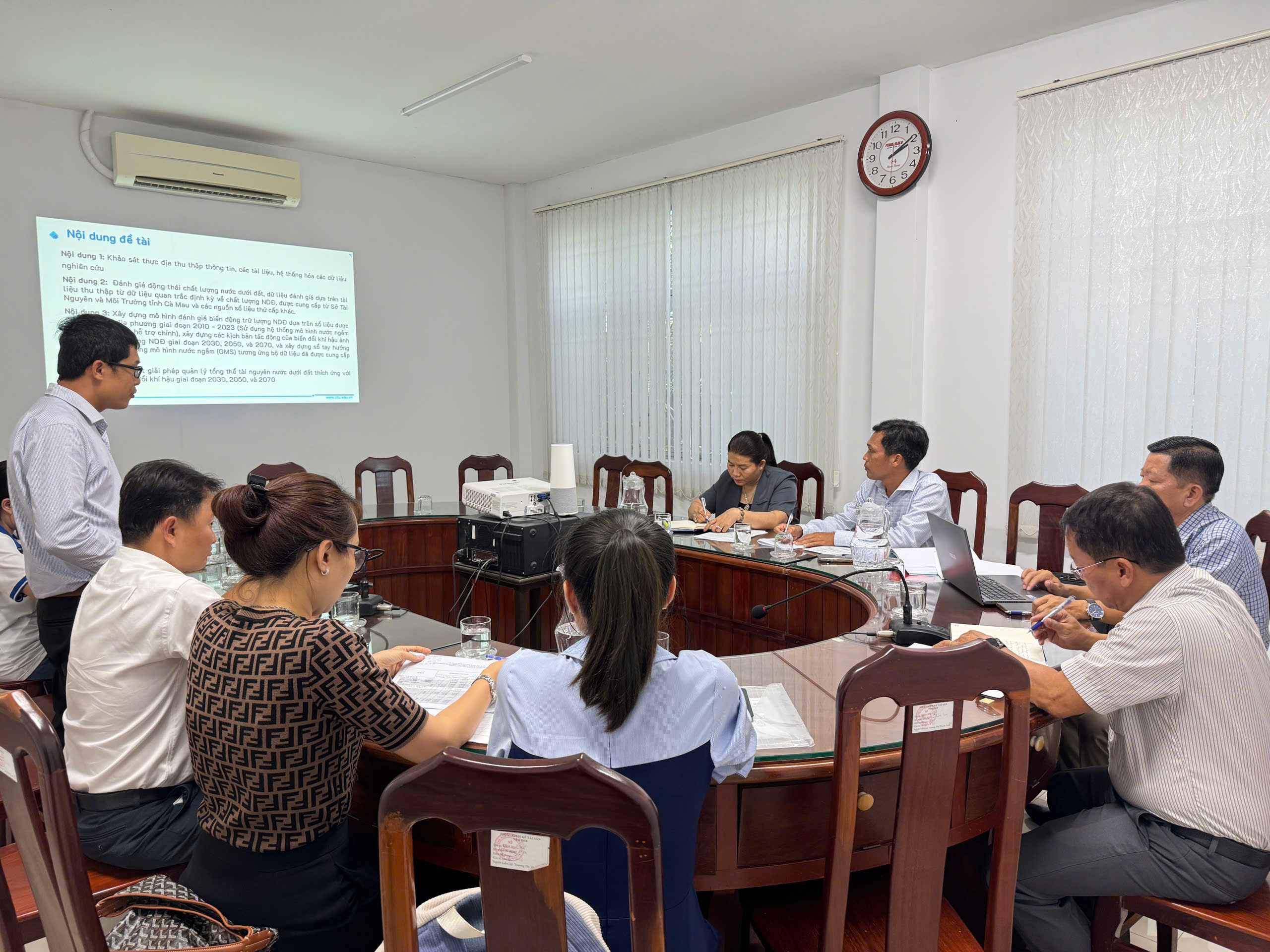 KIỂM TRA TIẾN ĐỘ THỰC HIỆN ĐỀ TÀI KHOA HỌC CẤP TỈNH TẠI CÀ MAU 