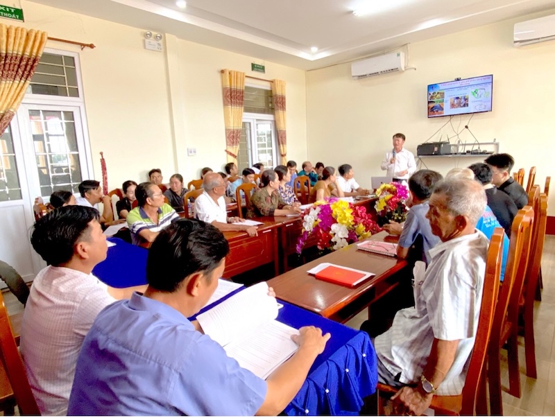 Tăng cường hiệu quả tập huấn nâng cao năng lực cộng đồng - đề tài “Thích ứng biến đổi khí hậu tại Cà Mau”