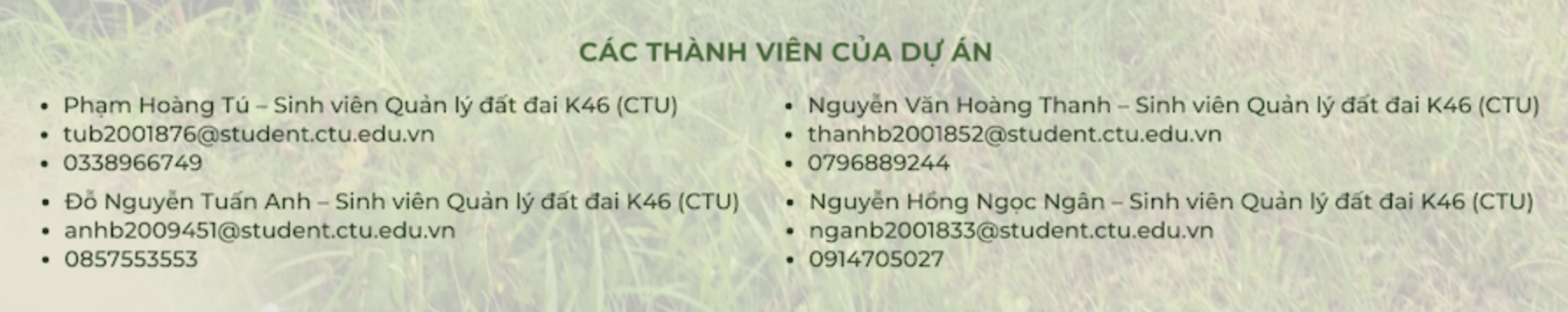 Dự án Nghiên cứu đánh giá tác động của xâm nhập mặn đến sinh kế nông hộ. Trường hợp nghiên cứu tại huyện Tân Phú Đông, tỉnh Tiền Giang