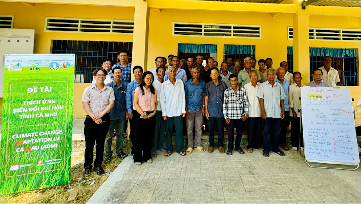 Buổi họp tham vấn ý kiến cộng đồng đề tài “Thích ứng biến đổi khí hậu tại Cà Mau”
